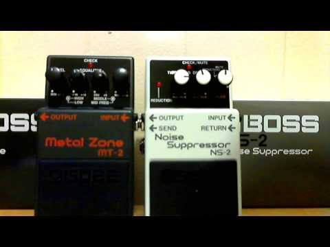 Boss Metal Zone and Noise suppressor set up