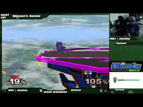 Mass Madness 22 SSBM - DBJ | Joyboy (Fox) vs. Kalvar (Marth) - Melee WSF
