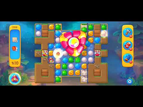 Fishdom Easy Level 2156 (with full seashell [Super Lightning]) @choraelmin