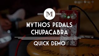 Video thumbnail for Mythos Pedals - Chupacabra Overdrive - Fuzz - Demo by Mass Street Music