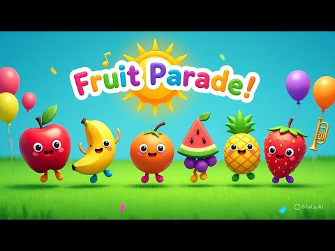 “Fruit Parade Song 🍏 | Fun Learning for Kids and Toddlers!”