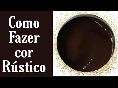 como fazer a cor rústico (tinta de tecido)