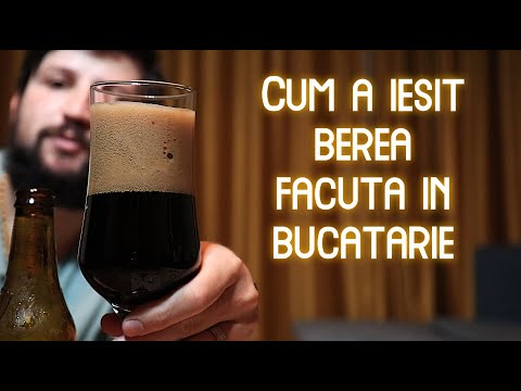 Bere artizanala stout facuta in apartament