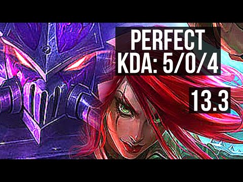 KASSADIN vs KATARINA (MID) | 5/0/4, 500+ games, 800K mastery | KR Diamond | 13.3
