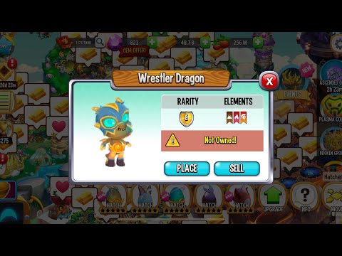 Hatching wrestler dragon in Dragon City #dragoncity #dragoncitygameplay