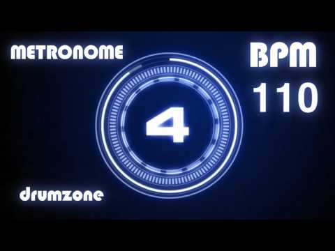 110 BPM - Metronome - Click & Voice ( 1 hour )