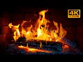 🔥Winter evening by the fireplace (NO ADVERTISING!). Burning fireplace in 4K (12 hours)