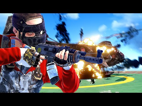 I ONE SHOT THE CHINOOK HELICOPTER ON LARGE OIL (RUST)