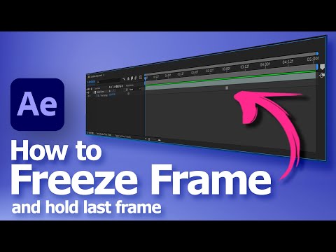 After Effects Freeze Frame and Hold Last Frame Tutorial
