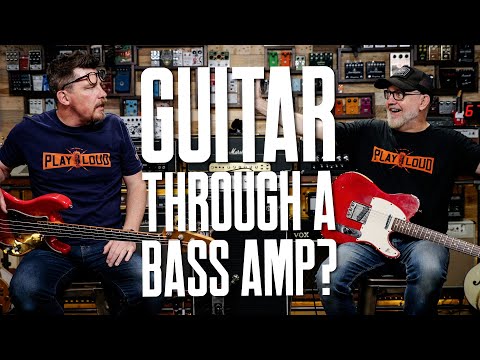 Electric Guitar Through A Bass Amp? [With Guitar Pedals, Preamps Effects & More]