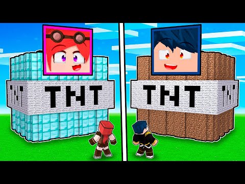 CASA TNT DA 1€ VS CASA TNT DA 1.000.000€! - MINECRAFT