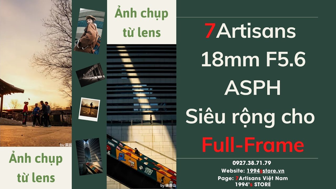 Video 7Artisans 18mm F5.6 ASPH Pancake siêu rộng