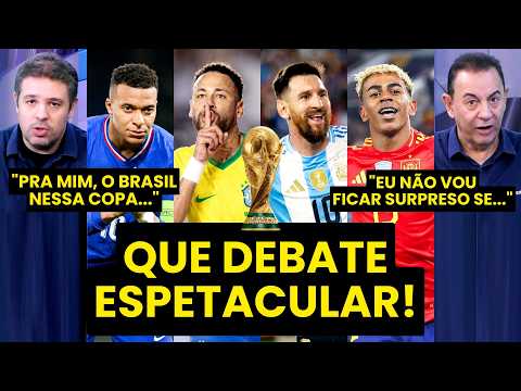 QUE AULA! "NÃO SE SURPREENDAM se o BRASIL nessa COPA DO MUNDO for..." OLHA ESSE DEBATE SENSACIONAL!