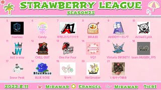 8/11 ◆STRAWBERRY LEAGUE SEASON25  DAY3◆ Tier1 map