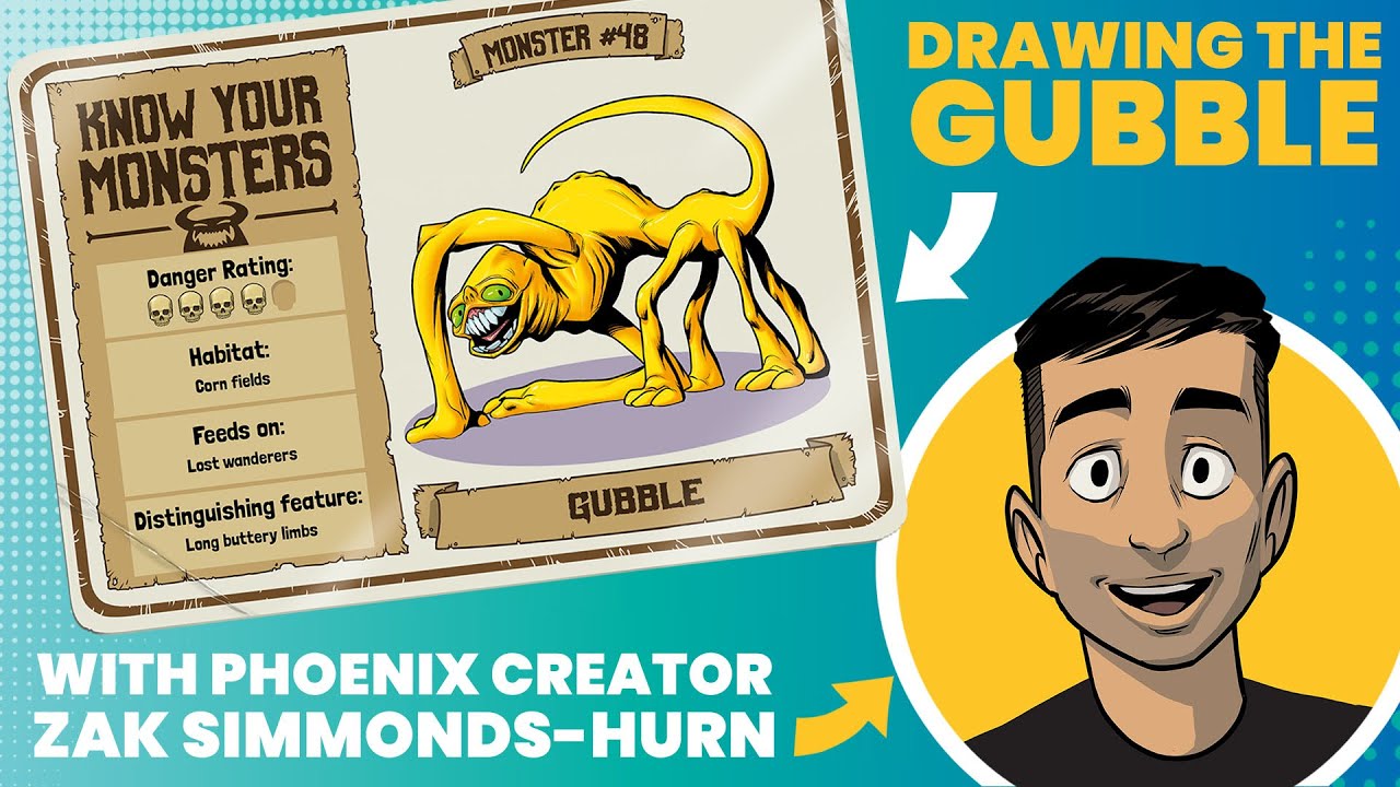 How To Draw A Yellow Monkey Monster – The Gubble