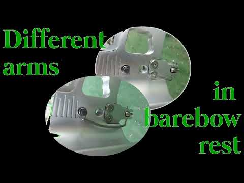 Different arm on barebow rest slow motion