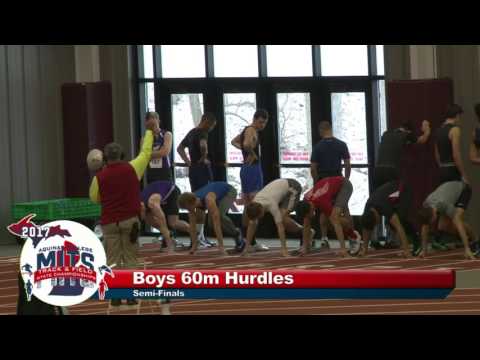 MITS 2017 Boys 60m Hurdle Semi-Finals Heat 1