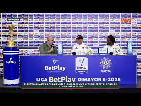 Rueda de prensa de Junior previa a la final vuelta de la Liga BetPlay Dimayor 2025-II