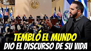 BUKELE DIO EL DISCURSO DE SU VIDA FRENTE A LIDERES INTERNACIONALES🤯 !PUSO A TEMBLAR AL MUNDO!