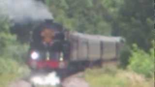 preview picture of video '60163 Tornado & 67026 Diamond Jubilee departs Bishop Auckland.'