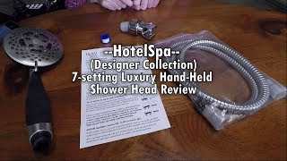HotelSpa Designer Collection Extra-large 7-setting Luxury Hand Shower Wand Review