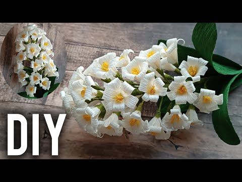 How To Make Hyacinth Paper Flower Crepe Paper Decoration Ideas