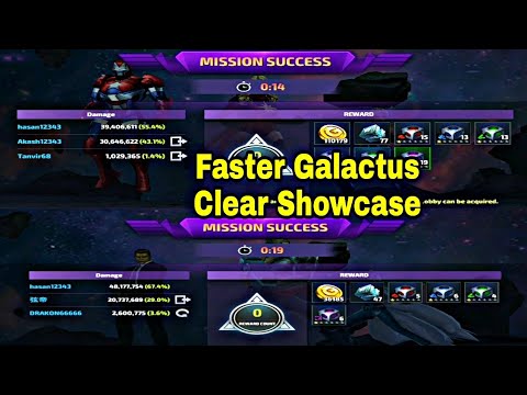 Faster Galactus Clear Showcase - Marvel Future Fight