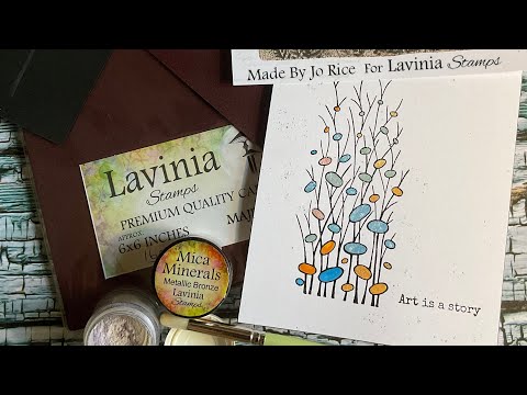 Technique Tuesday Using Mica Minerals by Jo Rice #laviniastamps #micaminerals