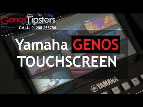 Using the Yamaha GENOS touchscreen