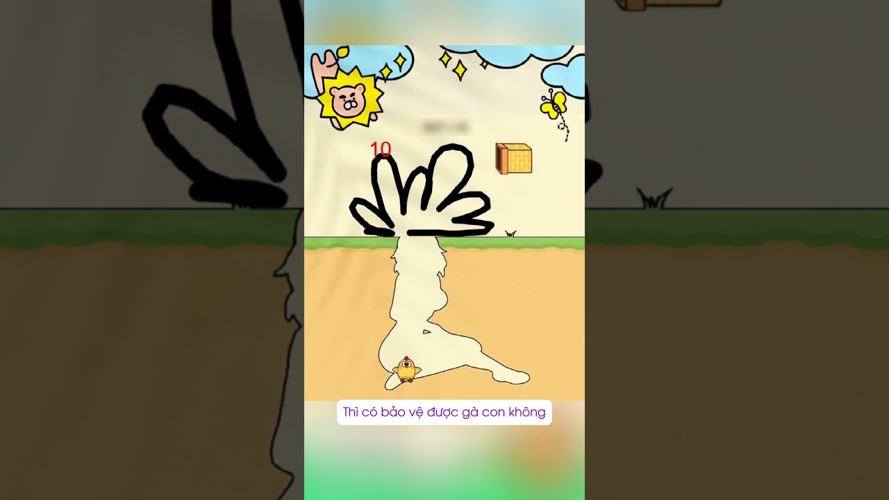 Bảo vệ chú gà con khỏi ong