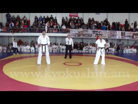 Artsrun Misakyan. Kyokushin Karate Armenian Open Championship (1/8, 80kg+) 08.11.2015