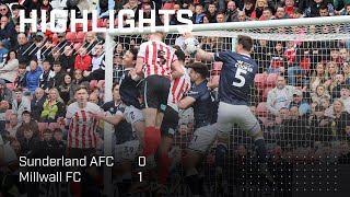 Late Defeat At Home | Sunderland AFC 0 - 1 Millwall | EFL Championship Highlights