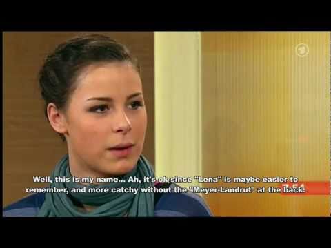 Lena Meyer-Landrut - 2010 ARD Morning Show interview (english subs)