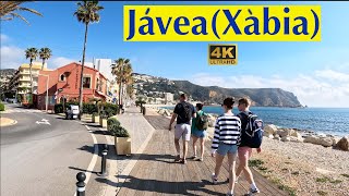 [4K] Javea, Province of Alicante. Wednesday Morning Walking Tour of the Promenade Area 🇪🇸