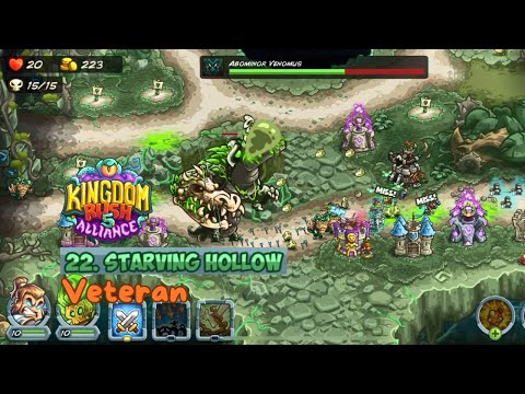 Kingdom Rush 5: Alliance | Stage 22 STARVING HOLLOW | Veteran | No live lost | No items | Gameplay