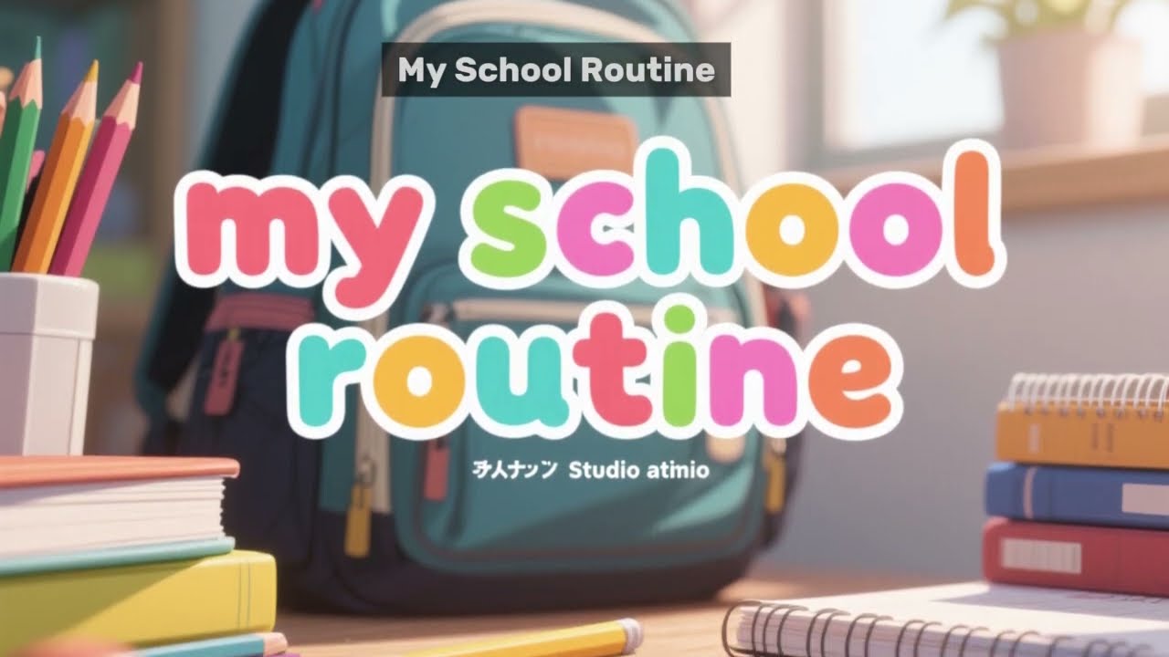 My School Routine 🏫 | English Listening A2–B1 + Free PDF with Tasks