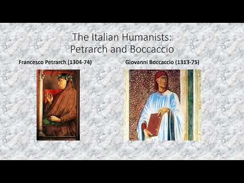 ENGL 3400 Petrarch and Boccaccio Overview