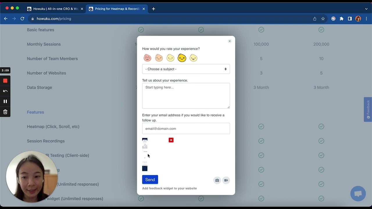 How to setup feedback widget