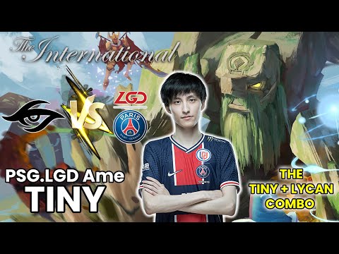 PSG.LGD Ame Tiny + Lycan Combo EZ Win vs Team Secret Player Prespective