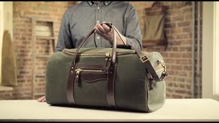 The Large Duffle | Waxed Canvas &amp; Leather Duffle Bag