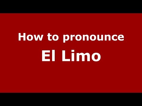 How to pronounce El Limo (Colombian Spanish/Colombia) - PronounceNames.com