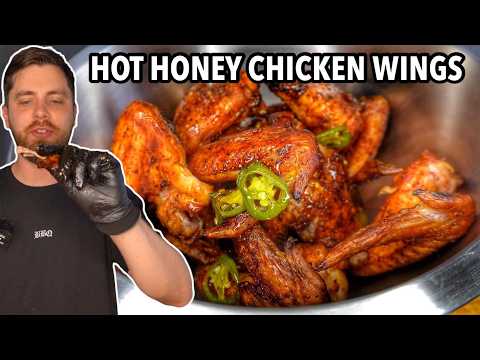 Hot Honey Chicken Wings Recipe in a Weber Kettle