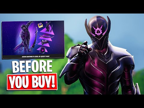 *NEW* AXION SENTINEL'S Level Up Quest Pack Review! (Fortnite Battle Royale)