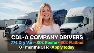 CDL A OTR Drivers job 