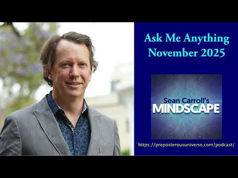 Mindscape Ask Me Anything, Sean Carroll | November 2025