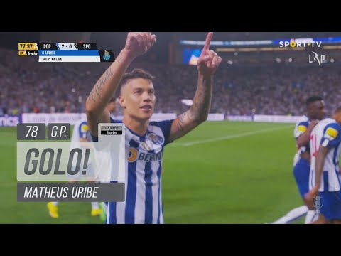 Goal | Golo Matheus Uribe: FC Porto (2)-0 Sporting (Liga 22/23 #3)