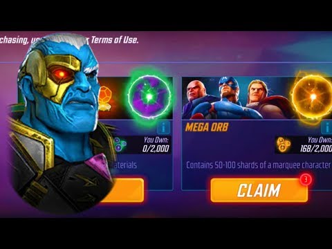 3x MEGA ORB & 8x ULTIMUS ORB OPENING - Marvel Strike Force
