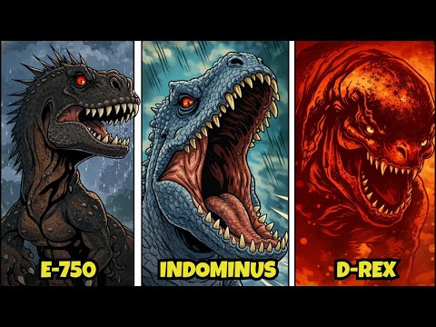 All 5 Hybrid Dinosaurs in Jurassic Park Explained — From First Prototype to Final Disaster