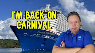 FIRST TIME ON A CARNIVAL SHIP IN OVER A DECADE