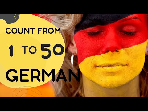 count in GERMAN from 1 to 50 #germany #counting #learning #how